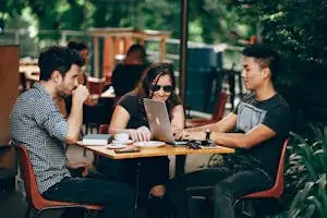 Group of Friends Hanging Out