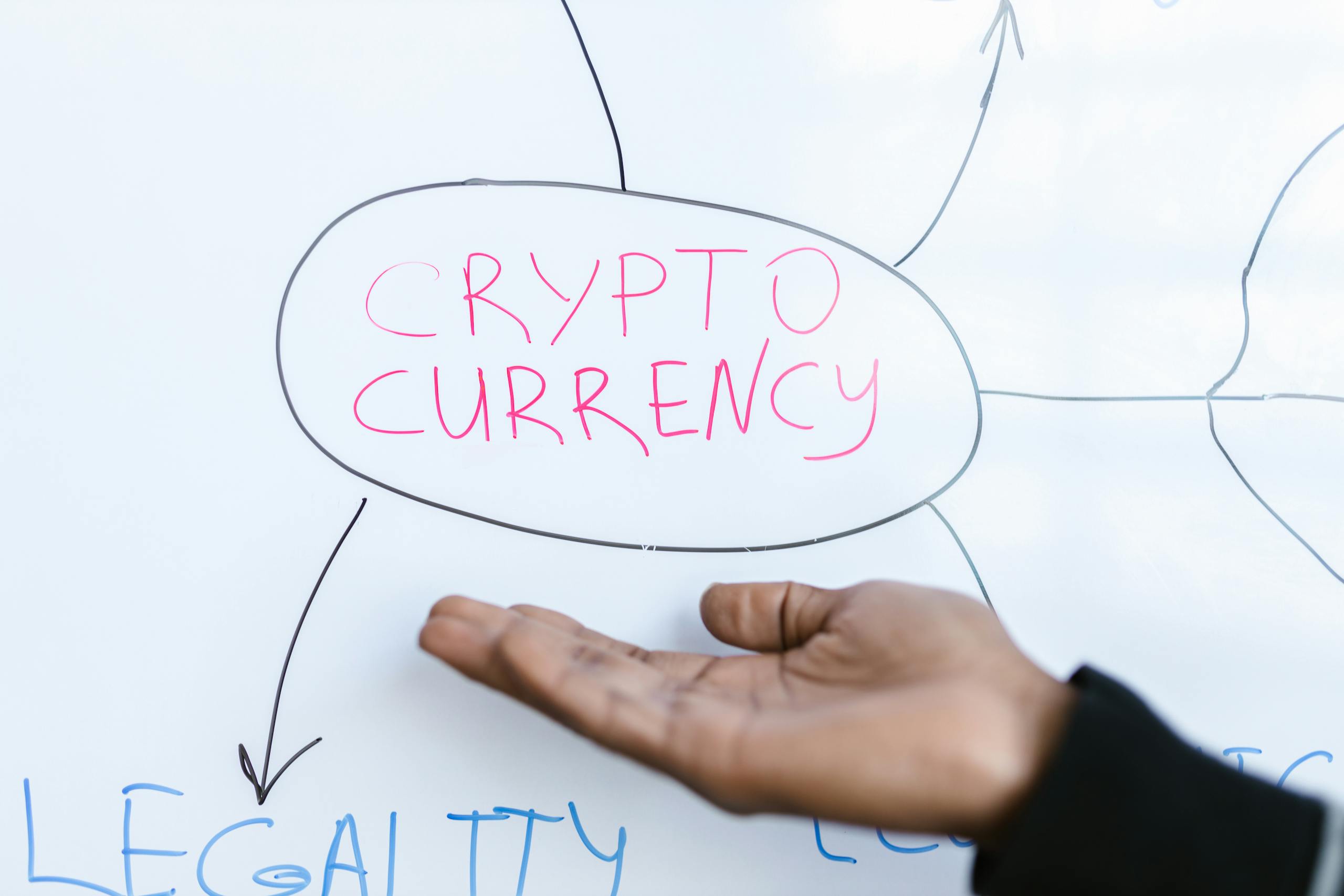 Person pointing in a White Board