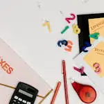 Office Materials on the Table